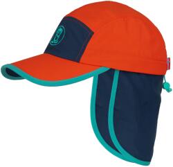 Trollkids Детска шапка с козирка Trollkids Kids Troll Cap XT Cap - Fire Red / Mystic Blue / Blue Coral - размер 48-52 cm (204-6284-2311)