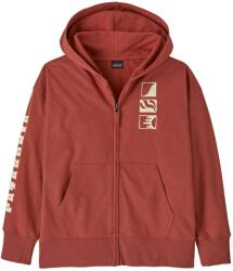 Patagonia Детско яке за тренировка Patagonia Kid's Full-Zip Hoody Sweatshirt Training jacket - Mother Rays: Potters Red (704-4319-0513)