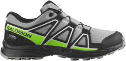 Salomon Детски маратонки Salomon Kid's Speedcross Waterproof Trail running shoes - Alloy / Black / Green Gecko - размер 36 (EU) (702-4203-0119)