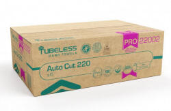 Tubeless AUTOCUT PRO 220 tekercses kéztörlő 2 rétegű, fehér, 100% cellulóz, 221, 5m, 6db/karton - atadcleankft
