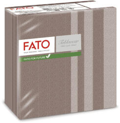 FATO Airlaid szalvéta 40x40cm Tweed Chocolate 50 lapos - atadcleankft