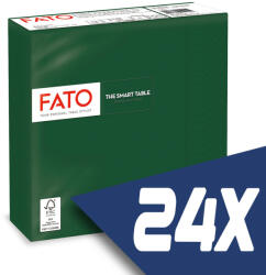 FATO Szalvéta 33x33cm erdőzöld 2 rétegű 50 lap/csomag (24 csomag) - atadcleankft