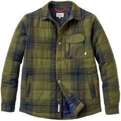 Passenger Мъжка риза с копчета Passenger Taranaki Quilted Overshirt Casual jacket - Navy / Khaki Check (033-2886-0111)