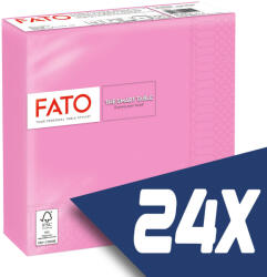 FATO Szalvéta 33x33cm rózsaszín 2 rétegű 50 lap/csomag (24 csomag)