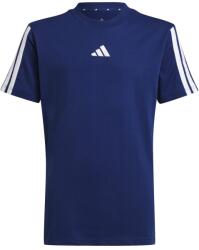 Adidas Детска тениска adidas Kid's 3 Stripes Tee 160 T-shirt - Dark Blue / White - размер 152 (EU) (704-4530-0213)