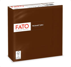 FATO Szalvéta 33x33cm csokoládébarna 2 rétegű 50 lap/csomag