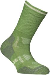 Alpacasocks&Co Детски туристически чорапи Alpacasocks&Co Merino Outdoor Kids Walking socks - Green / Grey Trim - размер 31-34 (EU) (201-7550-0112)
