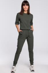 BeWear Kényelmes Női Melegítő Overál Nyakkivágással A Hátán Khaki 42 XL (B104 MIL.ZIEL XL)