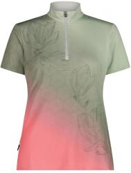 CMP Дамска фланелка с къс ръкав за колоездене CMP Women's T-Shirt Free Bike Cycling jersey - Pistacchio / Coral - размер 40 (EU) (156-2805-0114)