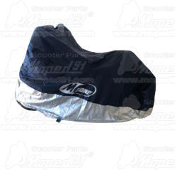  takaróponyva nagymotor, poliészter 200D, vízálló, kék-ezüst, Méret: XL 246x104x127 cm MZONE