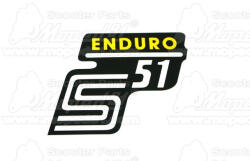  matrica SIMSON 51 deknire enduro sárga (190810)