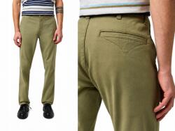 Wrangler Lee férfi szövet nadrág chino regular Aloe khaki W34 L32 (112371031)