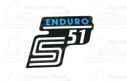  matrica SIMSON 51 deknire enduro kék (190810)
