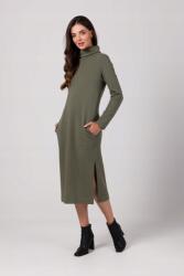 BeWear Ruha Mindennapi Őszi Ruha Gercos Nyakkal, Sima, Khaki, 40 L