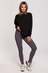 BeWear Női Melegítő Leggings Bordázott Kötött Pamut Szürke 42 XL