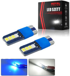  T10 led kék-fehér színváltós 2db (1144) - valtogomb