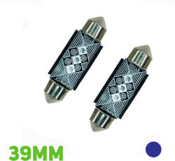  Szofita led 39mm Canbus hűtőbordás 2db kék (2083) - valtogomb