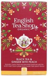 English Tea Shop Fekete tea gyömbérrel és őszibarackkal 20X2) Bio 40g (680275029212)