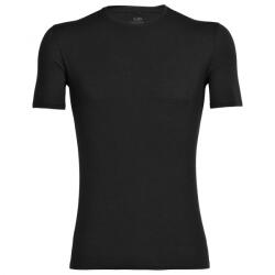 Icebreaker Мъжко мериносово термобельо Icebreaker Anatomica S/S Crewe Merino base layer - Black / Monsoon - размер XL (015-0439-0314)