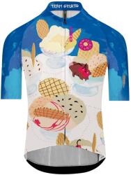 Q36.5 Мъжка фланелка с къс ръкав за колоездене Q36.5 Gregarius Pro Team Gelato Jersey Cycling jersey - White - размер 3XL (056-3880-0117)