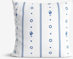 Goldea față de pernă 100% bumbac - folclor alb 70 x 90 cm