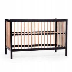 Childhome Gyerekágy 120 x 60 cm Black/Natural (BE97BN)