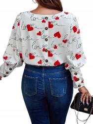 Shein Nyomott Mintás Ing 4XL