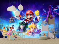 Planet Studio Fotótapéta Mario Bros Falra Gyerekeknek Vinil Színek 3D Fotó