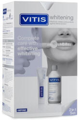 DENTAID Apa de gura Vitis Whitening 500ml + pasta de dinti Vitis Whitening 100ml Dentaid
