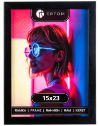 Ertom Fa képkeret 15x23 fekete, üveg alpina modern (ALPINA 15x23 RAMKA Black)