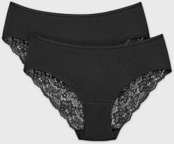 Cotonella 2PACK Judite klasszikus bugyi, fekete