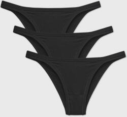Cotonella 3PACK Paola I klasszikus bugyi, fekete