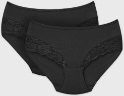 Cotonella 2PACK Stacey klasszikus bugyi, fekete