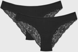 Cotonella 2PACK Helen klasszikus bugyi, fekete