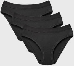 Cotonella 3PACK Paola II klasszikus női alsó, fekete