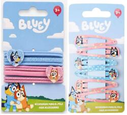  DISNEY Pöttyös Bluey hajcsatt és hajgumi szett/14 db