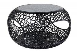 IV Interior Concept Masuta de cafea design modern Spin 40cm negru (A-44506 VC) Masa de cafea