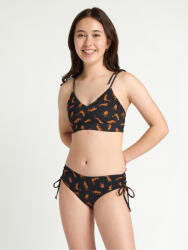 Modibodi Момичешки менструални бански костюм Modibodi Teen High Bikini Cheetah Chase Black долна част Modibodi | Cheren Mnogotsveten | Момичешки | 8-10 години