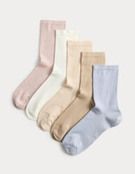 Marks & Spencer 5 чифта супермеки високи чорапи Marks & Spencer синя Marks & Spencer | Sin | ЖЕНИ | 3-5