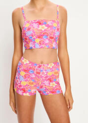 Modibodi Момичешки менструални бански костюм Modibodi Marine Teen Swimwear Hi Waist Short Super Tropicana Crush долна част Modibodi | Rozov Mnogotsveten | Момичешки | 8-10 години