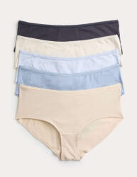 Marks & Spencer Нискорязани шорткови бикини от памук и lycra®, 5 бр. в опаковка Marks & Spencer синя Marks & Spencer | Sin | ЖЕНИ | 10