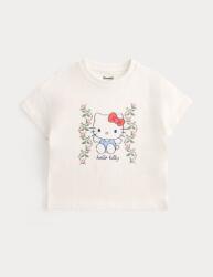 Marks & Spencer Тениска Hello Kitty от чист памук (2-8 години) Marks & Spencer в бяло Marks & Spencer | Bezhov | Момичешки | 2-3 години