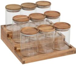 5five Simple Smart Set 9 recipiente sticla Accacya, 24 x 23 x H 15 cm
