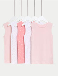 Marks & Spencer Потници със сърца, от чистo памук, 5 бр. в опаковка (2-14 години) Marks & Spencer розов Marks & Spencer | Rozov | Момичешки | 2-3 години