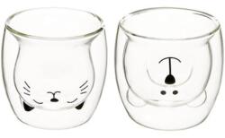 Secret De Gourmet Set 2 pahare Animaux, sticla borosilicata, 250 ml 2 pcs Pahar
