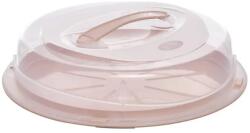 5five Platou tort cu capac Morsey, plastic, coral, 33 x 9 cm