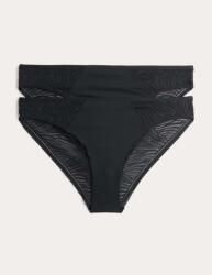 Marks & Spencer Опаковка 3 невидими Body Invisibles дантелени бразилски бикини Marks & Spencer черна Marks & Spencer | Cheren | ЖЕНИ | 8