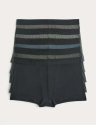 Marks & Spencer Бедрени боксерки от памук Supima® и модал, цветен мотив, 5 броя Marks & Spencer черна Marks & Spencer | Cheren | МЪЖЕ | S