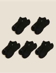 Marks & Spencer Trainer Liners Чорапи 5 чифта Marks & Spencer | Cheren | ЖЕНИ | 35 1/2-38