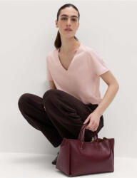 Marks & Spencer Тениска от чист памук с V-образен деколте Marks & Spencer розова Marks & Spencer | Rozov | ЖЕНИ | 8